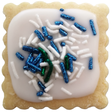 Blue, Green & White Shimmer Vermicelli Mix